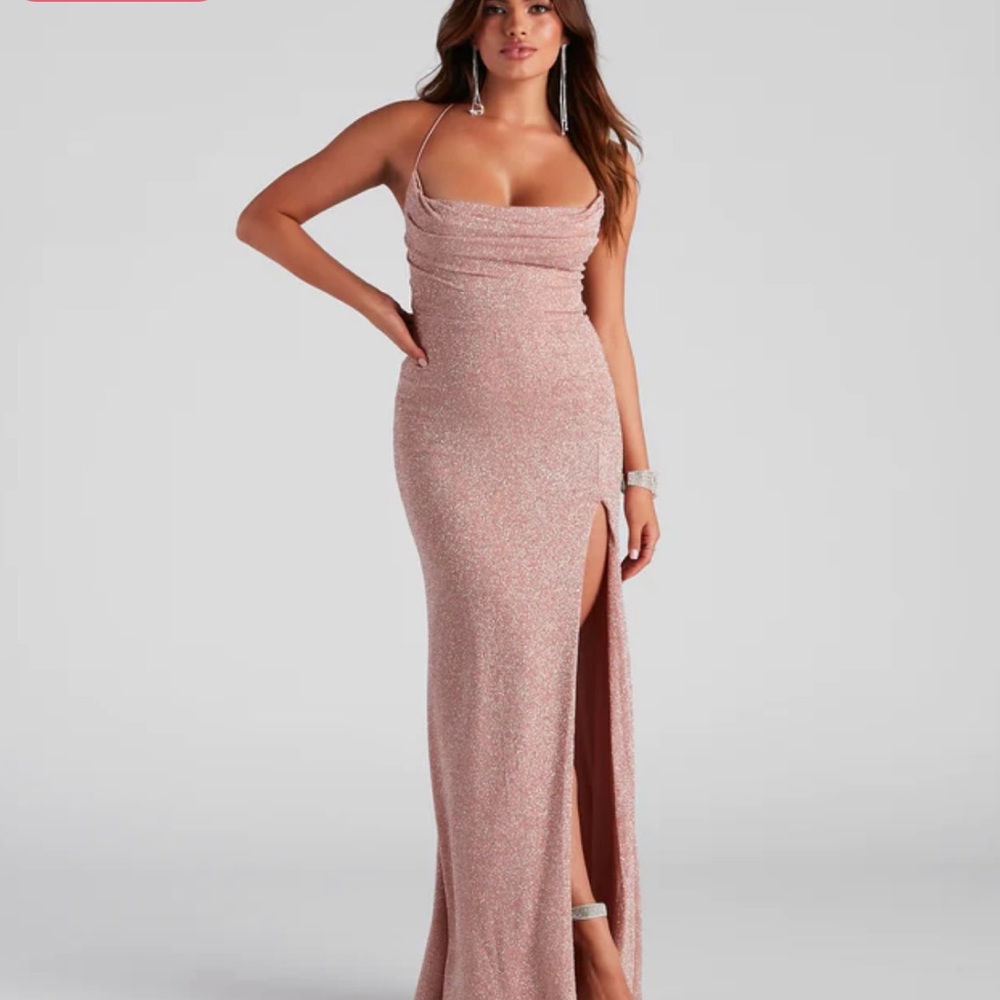 Prom Blush Sparkle long dress with tags Brand New never worn! Size Small Windsor